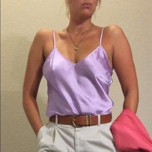 Lilac silk Cami
